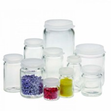 225532 - Flacon à echantillon, 4 mL, verre, avec bouchon à pression de taille 22 premonte, 23 mm diametre x 27 mm 