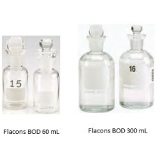 227494-00 - Flacon BOD, 60 mL, obturateur Robotic, non numerote, 43 mm diametre x 115 mm hauteur 