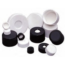 240250-01 - Bouchon Microlink® 20-400 en polypropylene blanc à haut ouvert, avec joint silicone polypropylene 