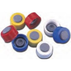 240676-04 - Fermeture I-LocTM en polypropylene bleu pour flacons de diagnostic en verre, taille 20-400 