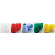 242802 - Bouchon à pression 8 mm rouge, pour fiole cylindrique 8 x 40 mm 