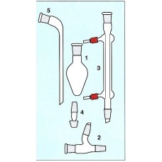 29BU/M - Kit de microchimie organique de 5 pieces avec rodage 14/23