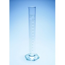 3201/12 - Eprouvette à bec, graduee blanc pied hexagonal classe A H mark 250ml