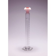 3211/04MP - Eprouvette , graduations blanches, avec bouchon PE, pied hexagonal classe B, 10ml, CN10/19