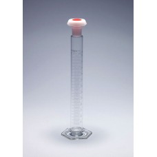 3212/06WC - Eprouvette en verre Pyrex, classe A, bouchee  PE, 25ml,  avec certificat individuel de calibration
