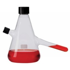 351486 - Fiole de culture, contenance 500 mL, volume 250 mL, Nephelo, avec ports, 19 mm x 140 mm 