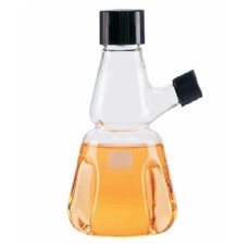 355752 - Fiole de trypsination avec verseur, 35 mL, verre borosilicate de Type I, taille du bouchon 24-430, joint caoutchouc blanc 