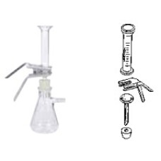 419330 - Entonnoir 15 mL en verre borosilicate de Type I clair, pour filtre 25 mm 
