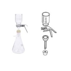 419372 - Support en verre fritte à face PTFE, pour filtre 47 mm 