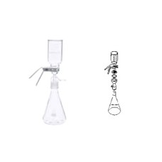 419390 - Ensemble de filtration sous vide en acier inox 47 mm, 40/35 