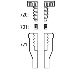 701-20 - Anneau d'etancheite PTFE+caoutch. silicone pour assemb. coulis. SVL10 alesage 5