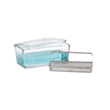 900404 - Portoir 50 lames seul, verre sodocalcique de Type III, clair 