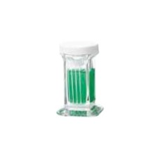 900570 - Jarre de coloration 5 lames, verre sodocalcique de Type III, clair, avec bouchon polypropylene blanc 