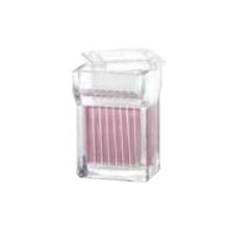 900620 - Jarre de coloration 16 lames, verre sodocalcique de Type III, clair, avec couvercle 