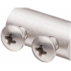 905475 - Manchon d'extension avec vis d'arret, acier inox, pour tiges d'extension de diametre 6,3 mm (0,25 »), afin de rallonger les pales (À l'unite)