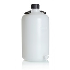 BGH038 - Bonbonne hexa PE avec bouchon vissant 2 poignees avec robinet 25 l