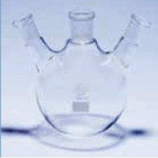 FR2L/3US/22A - Ballon à fond rond 2000ml CN24/29 2 tubulures laterales obliques CN19/26
