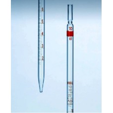 PRA828ASWC - Pipette graduee zero à la pointe ecoulement total classe AS 25ml avec certificat de calibration