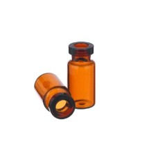 W216376 - Fiole de diagnostic 10 mL en verre borosilicate de Type I brun, col filete 