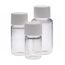W220001 - Fiole de diagnostic en PET transparent, 10 mL, avec bouchon polypropylene à joint mousse PE 