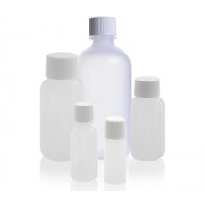 W221145 - Flacon rond Boston 125 mL en LDPE naturel, col etroit, avec joint PE (Boîte de 72)
