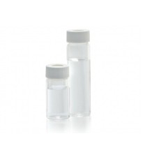 W224610 - Fioles 25 mL en verre clair borosilicate de Type I, à joint PTFE, en boîte Lab File® 