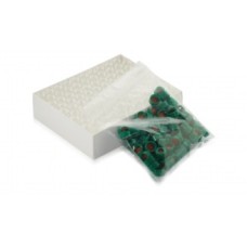 W225151-0207 - Fiole en verre borosilicate 1,8 mL avec pastille d'annotation, avec bouchon visse ABC de 9 mm à joint 0,005 PTFE rouge/0,035 silicone, clair 