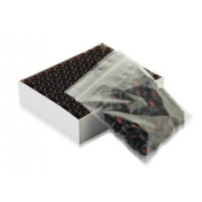 W225152-0201 - Fiole en verre borosilicate 1,8 mL avec bouchon visse ABC de 9 mm à joint 0,005 PTFE rouge/0,035 silicone, brun/noir 