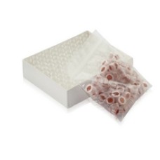 W225154-01 - Fiole en verre clair de Type I, 12 x 32, avec bouchon naturel à joint PTFE/silicone rouge 
