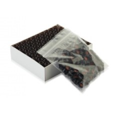 W225156-0101 - Fiole en verre brun de Type I, 12 x 32, avec bouchon noir à joint PTFE/silicone rouge 
