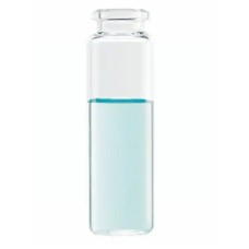 W225279 - Fiole à espace de tete à col long et fond arrondi, verre clair borosilicate de Type I, finition biseautee, contenance 20 mL 