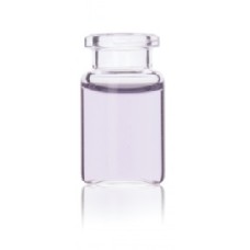 W225281 - Fiole à espace de tete à fond plat, verre clair borosilicate de Type I, finition biseautee, contenance 6 mL 