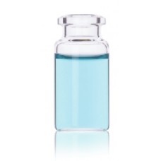 W225282 - Fiole à espace de tete à fond plat, verre clair borosilicate de Type I, finition biseautee, contenance 10 mL 