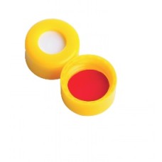 W225332-0205 - Bouchon visse ABC en polypropylene jaune à joint 0,005 PTFE/0,035 silicone, diametre 9 mm 