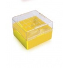 W651702-Y - Boîte de congelation KeepIT® 25 plastique jaune, 25 emplacements 