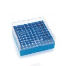 W651703-B - Boîte de congelation KeepIT® 81 plastique bleu, 81 emplacements 