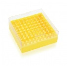 W651703-Y - Boîte de congelation KeepIT® 81 plastique jaune, 81 emplacements 