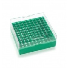 W651704-G - Boîte de congelation KeepIT® 100 plastique vert, 100 emplacements 