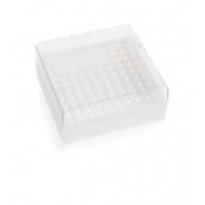 W651704-W - Boîte de congelation KeepIT® 100 plastique blanc, 100 emplacements 