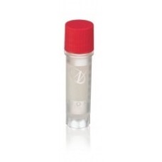 W985864-BC - Fiole sterile CryoELITE® autoportante à filetage externe 2 mL en polypropylene, avec insert à code-barres 2D et bouchon rouge 