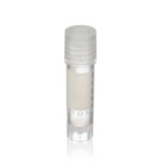 W985872-100 - Fiole cryogenique CryoELITE® autoportante à fond conique 2 mL en polypropylene, avec pastille d'annotation et bouchon naturel à filetage externe, sterile 