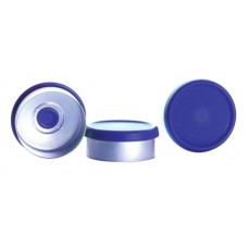 W986010-S - Flip Cap 13mm, aluminium, bleu, sterile (Boîte de 230)