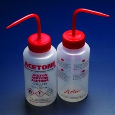 WGW531VTML - Pissette de securite anti-goutte LDPE 250ml acetone bouchon rouge multilingue