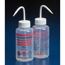 WGW701PP - Pissettes Dichloromethane, 500ml, PP,  col large, bouchon blanc, sans systeme anti-goutte