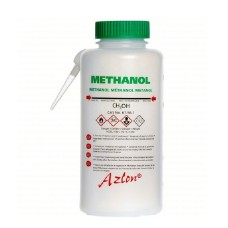 WGW803P - Pissettes integrales rondes, col large, 500 ml  methanol, capuchon vert