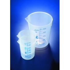 BPB0050P - Becher polyprolylene  graduations imprimees bleues 50ml