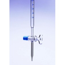 BRB050P - Burette à voie unique cle verre classe B 10ml echelon 0,05ml