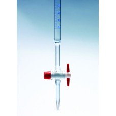 BRB070P - Burette à voie unique cle PTFE classe B 10ml echelon 0,02ml, verre Boro - Gamme Eco
