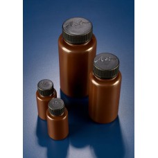 BWP1000AP - Flacon rond col large PP ambre bouch 1000ml