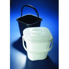 BWX116 - Seau PE carre 14 l. colori blanc